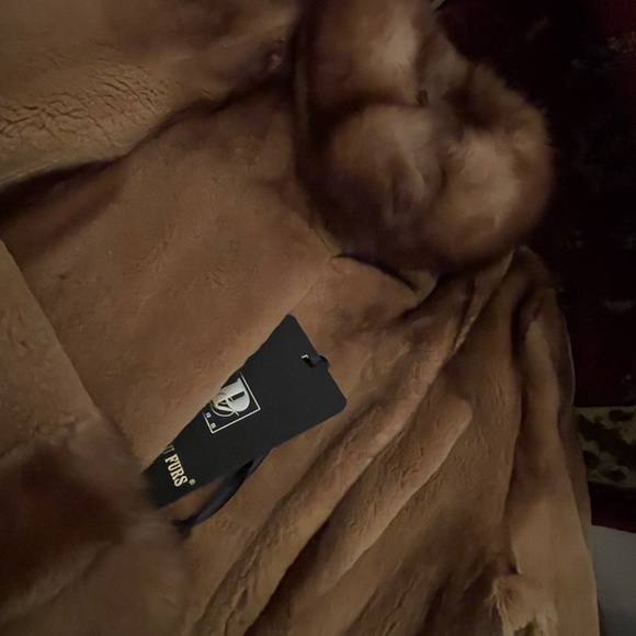 Russian Sable Sheared Mink Fur Jacket NWT - Picture 13 of 13